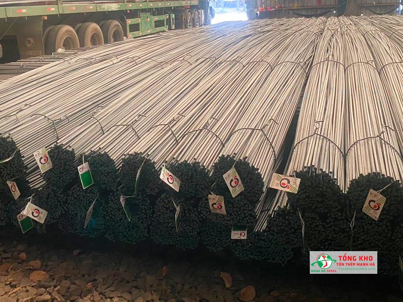 Thép Pomina D10, D12 được sử dụng phổ biến trong các công trình biệt thự tại Nhà Bè