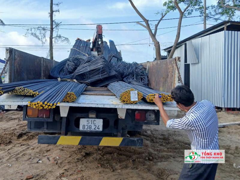 Giao 3 tấn thép Việt Nhật D18, D20, D25 cho công trình nhà xưởng tại Bình Mỹ, Củ Chi
