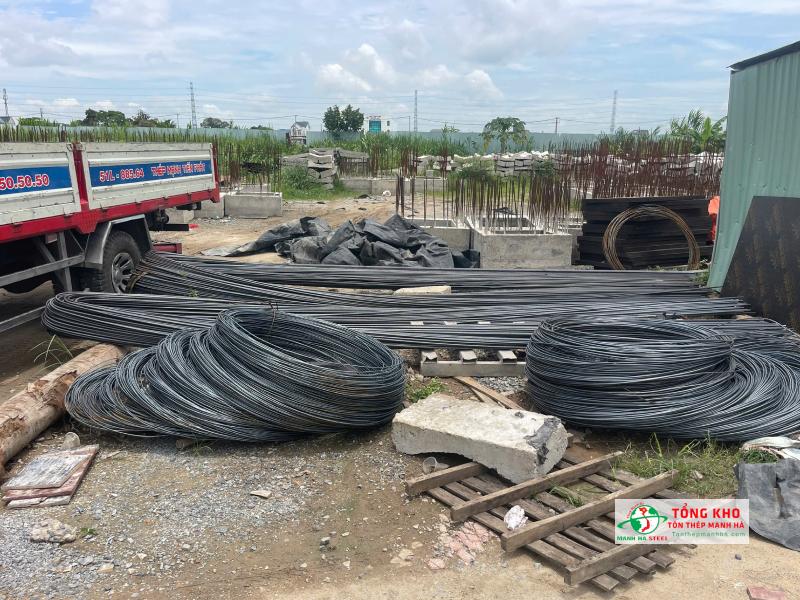 Cung cấp 10 tấn thép cuộn, thép thanh vằn Việt Nhật đến công trình chung cư khu vực Bà Điểm, Hóc Môn