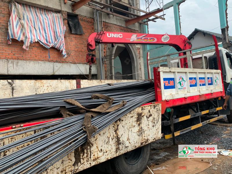 Giao 4 tấn thép Việt Nhật D16, D25 cho công trình biệt thự cao cấp tại Phú Mỹ Hưng, Quận 7