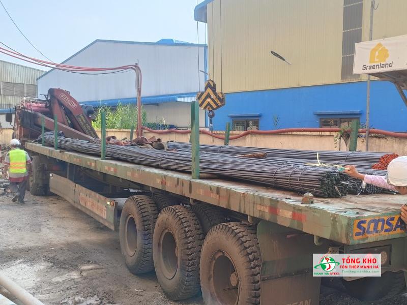 Giao 3 tấn thép Việt Nhật CB400-V D18 cho công trình trên đường Quang Trung, Gò Vấp