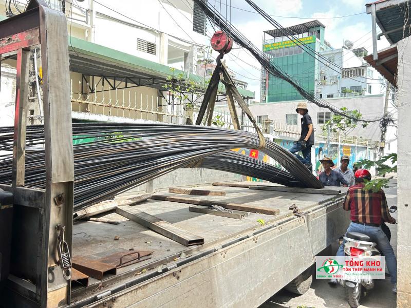 Mạnh Hà xác nhận địa chỉ, địa hình giao thép đảm bảo công trình tại quận 1 nhận thép đúng tiến độ