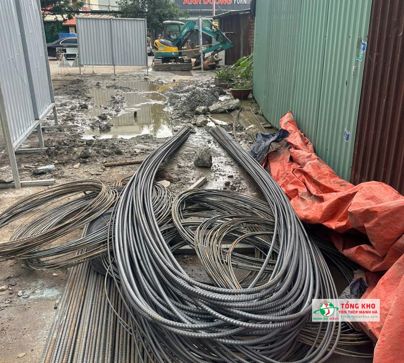 Giao 3 tấn thép thanh vằn D10 Miền Nam cho công trình xây mới trong khu dân cư gần đường Thành Thái, Quận 10