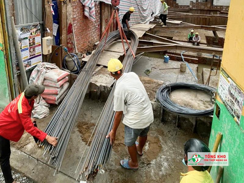 Giao 2 tấn thép Miền Nam D16 cho công trình nhà dân dụng tại Thạnh Lộc, Quận 12