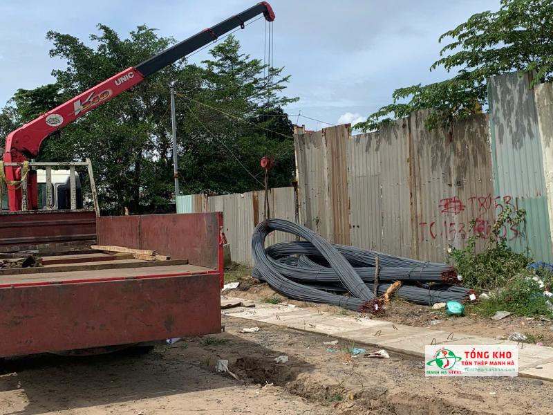 Giao 3 tấn thép thanh vằn Miền Nam D12, D16 cho công trình nhà dân dụng tại Quận 4