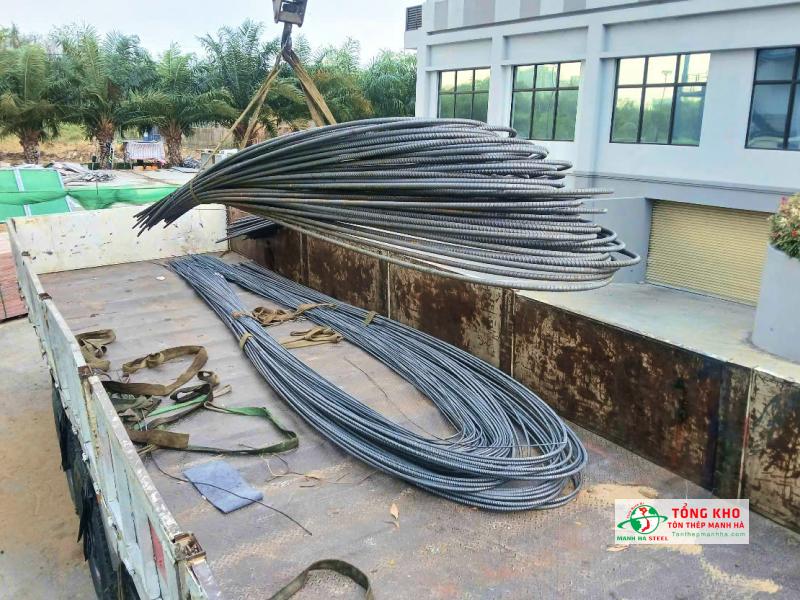 Thép thanh vằn D25 Miền Nam giao 2.8 tấn phục vụ công trình tại khu vực đường An Dương Vương, Quận 5