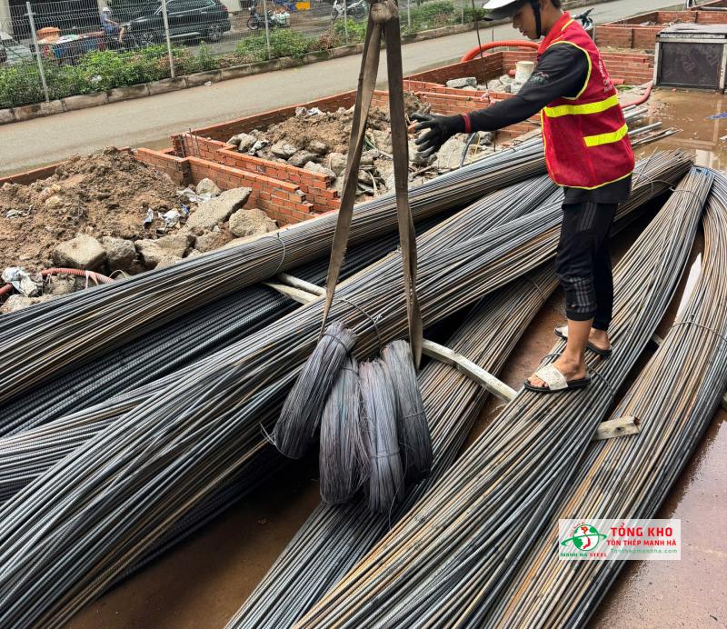 Giao 15 tấn thép thanh vằn Miền Nam D16, D25 cho công trình căn hộ tại Phú Mỹ Hưng, Quận 7