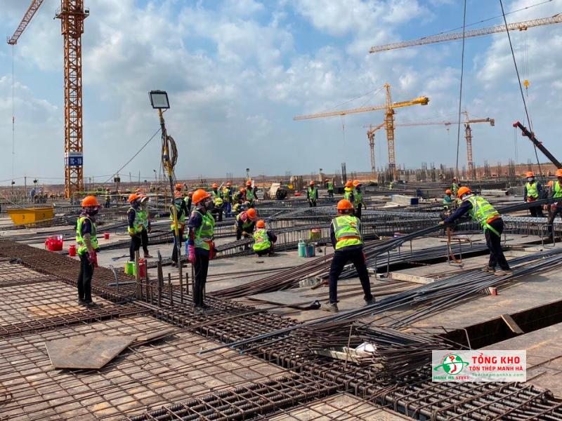 Thép Miền Nam được sử dụng cho các công trình tại KCN, bến cảng tại Bà Rịa Vũng Tàu