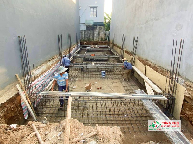 Các công trình nhà phố, nhà trọ tại Quận Gò Vấp sử dụng thép Miền Nam cho nhiều kết cấu khác nhau